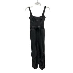 NWT Free People FP Movement Inbound Jumpsuit Romper One Piece Black Size XS